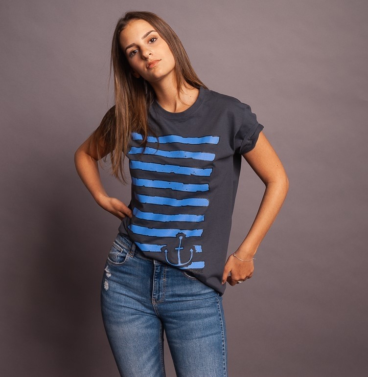 T-Shirt Planks, grau