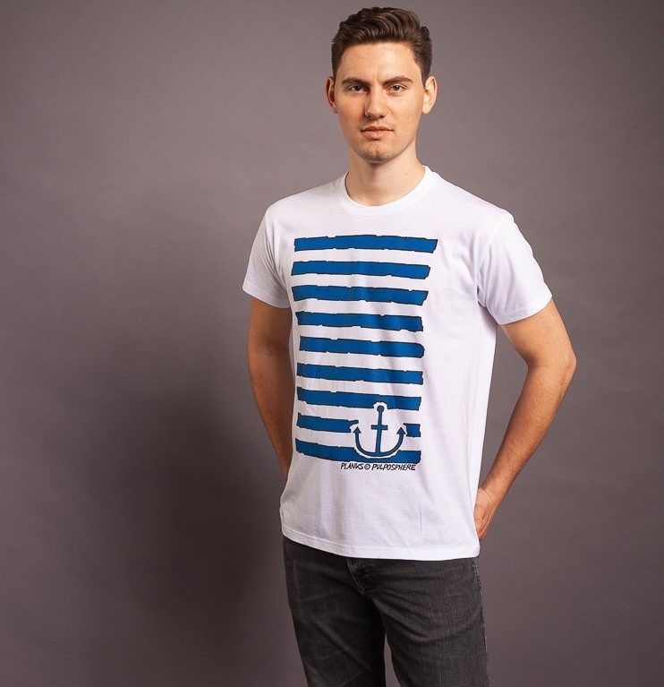 T-Shirt Planks, weiss